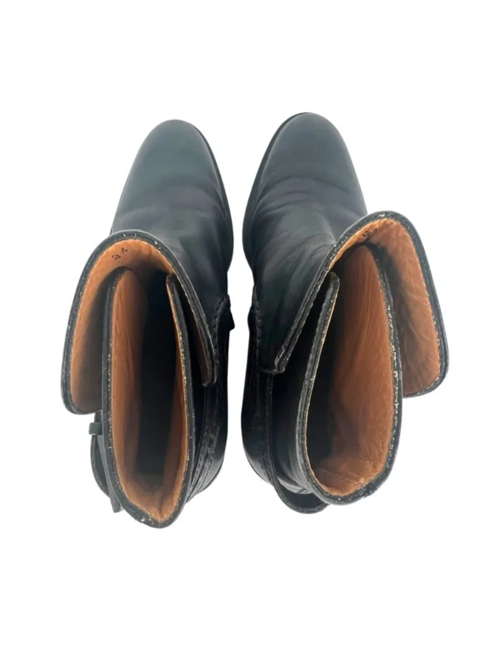 Tods Black Leather Chelsea Ankle Boots With Buckle Detail Size 34 EU Size 4 US